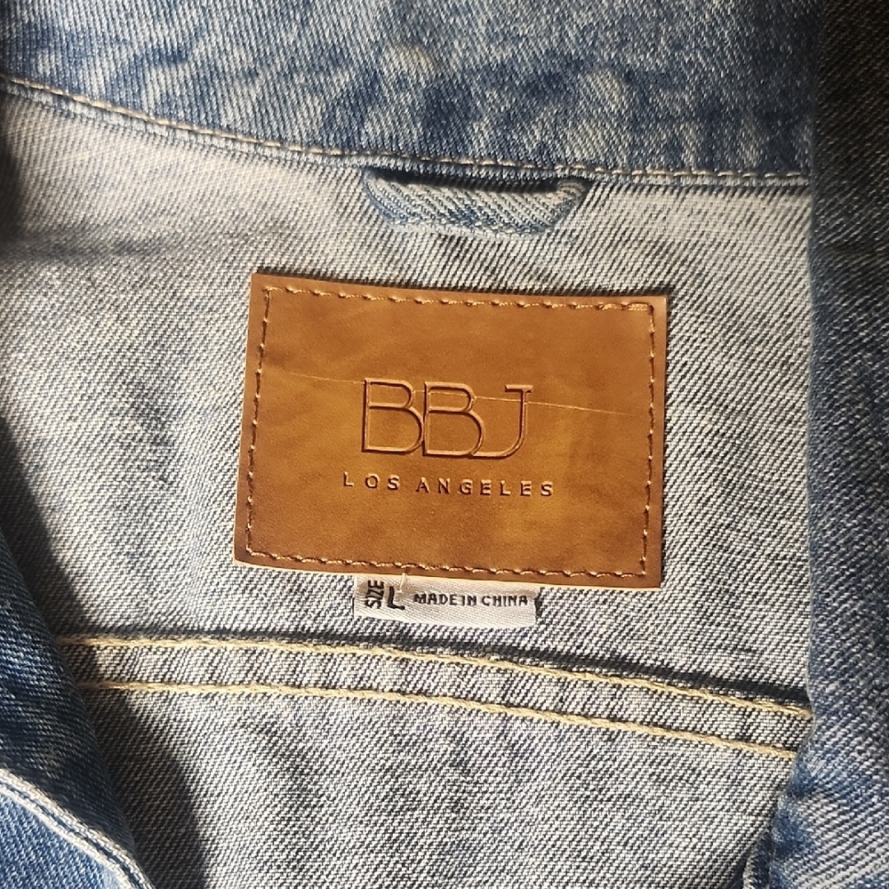 Blue and Cream Denim Jacket NWT - Picture 2 of 6